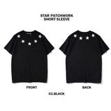 星柄ワッペン Tシャツ メンズ | T-LINK | 詳細画像2