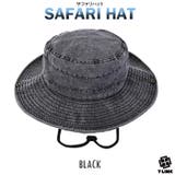BLACK | サファリハット おしゃれ 裏迷彩 | T-LINK