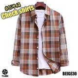 BEIGE30 | チェックシャツ レディース オーバー | T-LINK
