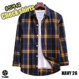 NAVY26 | チェックシャツ レディース オーバー | T-LINK