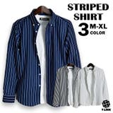 ストライプ 長袖 カラーシャツ | T-LINK | 詳細画像1