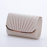 ベージュ | U字プレートパーティーバッグ クラッチバッグ チェーン付き2WAY | AUNI