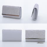 シルバー | ケミカルレースパーティーバッグ クラッチバッグ チェーン付き2WAY | AUNI