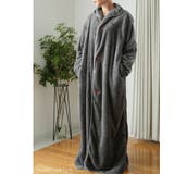 着る毛布 裏起毛 カーディガン レディース ルームウェア ロングガウン 暖かい | AUNI | 詳細画像8 