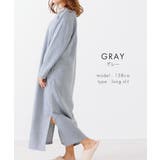 裏起毛 ワンピース パジャマ ルームウェア レディース 冬 ワンマイル | AUNI | 詳細画像12 