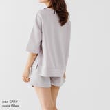 ルームウェア レディース 上下 パジャマ 上下セット トップス ショートパンツ | AUNI | 詳細画像7 