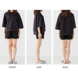 ルームウェア レディース 上下 パジャマ 上下セット トップス ショートパンツ | AUNI | 詳細画像18 