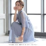 ボトルネックフレアドレス ウエストゴム オケージョン | AUNI | 詳細画像4 