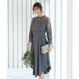 ロングスリーブイレヘムスカートドレス ウエスト調整可 オケージョン | AUNI | 詳細画像10 