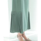 スリット入りロング袖と裾プリーツ加工マーメイドドレス オケージョン | AUNI | 詳細画像17 