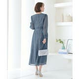 楊柳シフォンとレース組み合わせドレス パフスリーブ ハイウエスト | AUNI | 詳細画像6 