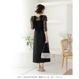 総レースボレロ付き後ろデサインセットドレス ノースリーブ ウエスト切替 | AUNI | 詳細画像4 