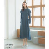 ケープ襟ワンピースドレス ハイウエスト オケージョン | AUNI | 詳細画像7 