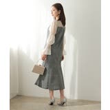 キャンディスリーブジャガードドレス マーメイド ダマスク柄 ジャガード | AUNI | 詳細画像12 