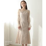 キャンディスリーブジャガードドレス マーメイド ダマスク柄 ジャガード | AUNI | 詳細画像2 