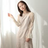 キャンディスリーブジャガードドレス マーメイド ダマスク柄 ジャガード | AUNI | 詳細画像19 