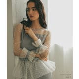 メニーウェイラッフルケープドレス ドット オーガンジー オケージョン | AUNI | 詳細画像11 