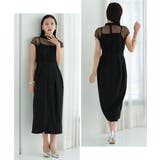 ドットレースコクーンドレス キャミソール 花柄 フレンチスリーブ | AUNI | 詳細画像5 