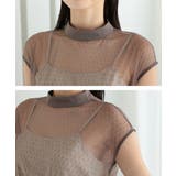 ドットレースコクーンドレス キャミソール 花柄 フレンチスリーブ | AUNI | 詳細画像8 