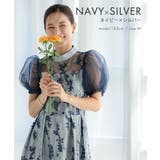 チュールパフスリーブドレス 刺繍 スカラップ スタンドカラー | AUNI | 詳細画像4 