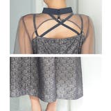 チュールボレロ幾何学レースドレス スリット オケージョン | AUNI | 詳細画像9 