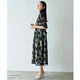 アーチ刺繍レースドレス 花柄 五分袖 オケージョン | AUNI | 詳細画像7 