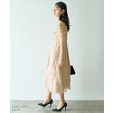 パワーショルダーレースドレス 花柄刺繍 オケージョン | AUNI | 詳細画像7 