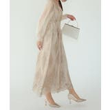 クラシカルエンブロイダリードレス オーガンジー 刺繍 フレア | AUNI | 詳細画像11 