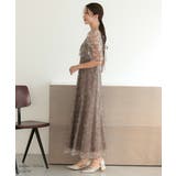 シアーレースボレロセットアップドレス ノースリーブ 花柄 刺繍 | AUNI | 詳細画像17 