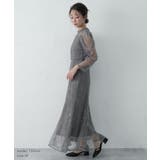 ボレロレイヤーレースドレス キャミソールドレス パワーショルダー | AUNI | 詳細画像9 