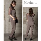 ビスチェ風ペプラムパンツ パンツドレス セットアップ オケージョン | AUNI | 詳細画像7 