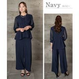 ワイドパンツセットアップ パンツドレス ハイウエスト オケージョン | AUNI | 詳細画像6 