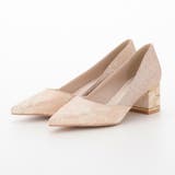 レースチャンキーヒールパンプス 5cmヒール ポインテッドトゥ | AUNI | 詳細画像2 