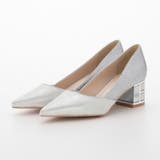 レースチャンキーヒールパンプス 5cmヒール ポインテッドトゥ | AUNI | 詳細画像3 