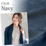 ネイビー | ショール 結婚式 ストール 秋 無地 シンプル 上品 白 黒 無地ストール | AUNI