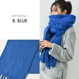 マフラー 白 ボリュームマフラー チャンキー 大判 冬 学生 厚手 レディース | AUNI | 詳細画像19 