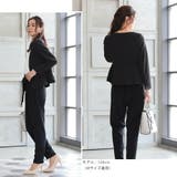 ノーカラージャケットパンツセットアップ 3点セット オケージョン | AUNI | 詳細画像3 