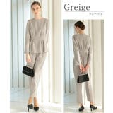 ペプラムブラウスパンツスーツ 2点セット オケージョン | AUNI | 詳細画像5 