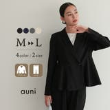 サイドフレアセットアップスーツ テーラードジャケット テーパードパンツ | AUNI | 詳細画像1