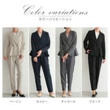 サイドフレアセットアップスーツ テーラードジャケット テーパードパンツ | AUNI | 詳細画像5