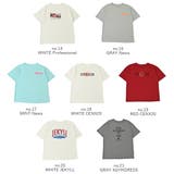 Tシャツ 秋 レディース 半袖 ゆったり オーバーサイズ ロゴTシャツ | AUNI | 詳細画像8 