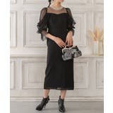 ブラック | 結婚式 ドレス パーティードレス オケージョンドレス ワンピース レディース | AUNI