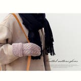 手袋 ニットミトン手袋 ケーブル編み ボア ニット 手袋 レディース | AWESOME-shop | 詳細画像8 