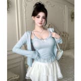 裾レース チビリボンデザインキャミソール | Axis | 詳細画像4 