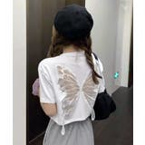 バックバタフライモチーフショートTシャツ | Axis | 詳細画像3 