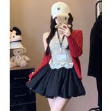 ブラック | アソートボリュームバルーンミニスカート | Axis