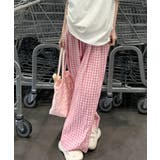 ギンガムチェックドロストワイドパンツ | Axis | 詳細画像4 