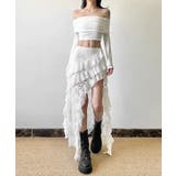 アシンメトリー レースロングスカート | Axis | 詳細画像10 