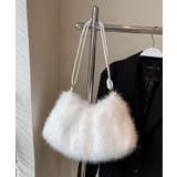 ホワイト | フェイクファーショルダーバッグ | Axis