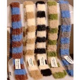 ボーダー柄ファーナローマフラー | Axis | 詳細画像3 